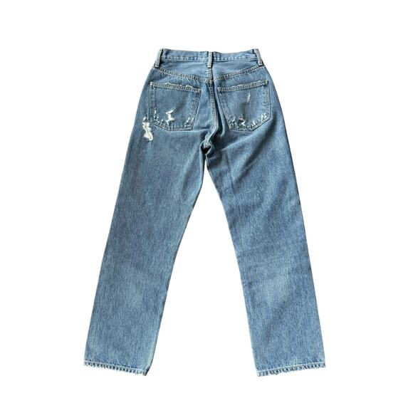 AGOLDE 90s Mid Rise Loose Fit Jeans Fall Out Distressed - Picture 3 of 12